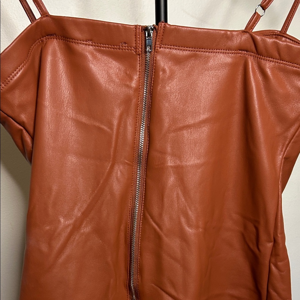 Shinestar Brown Mini Dress - Picture 8 of 13
